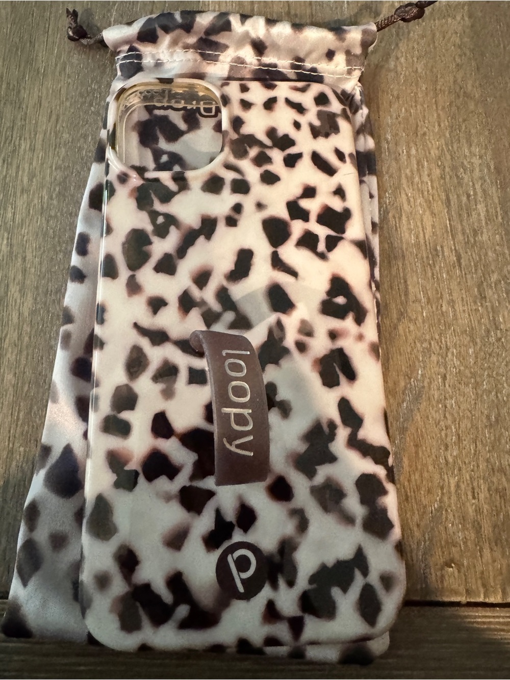 Loopy Case Leopard Print Phone Case in White and Black